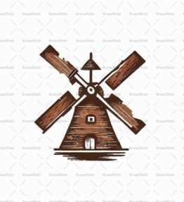 Rustikale Windmühle